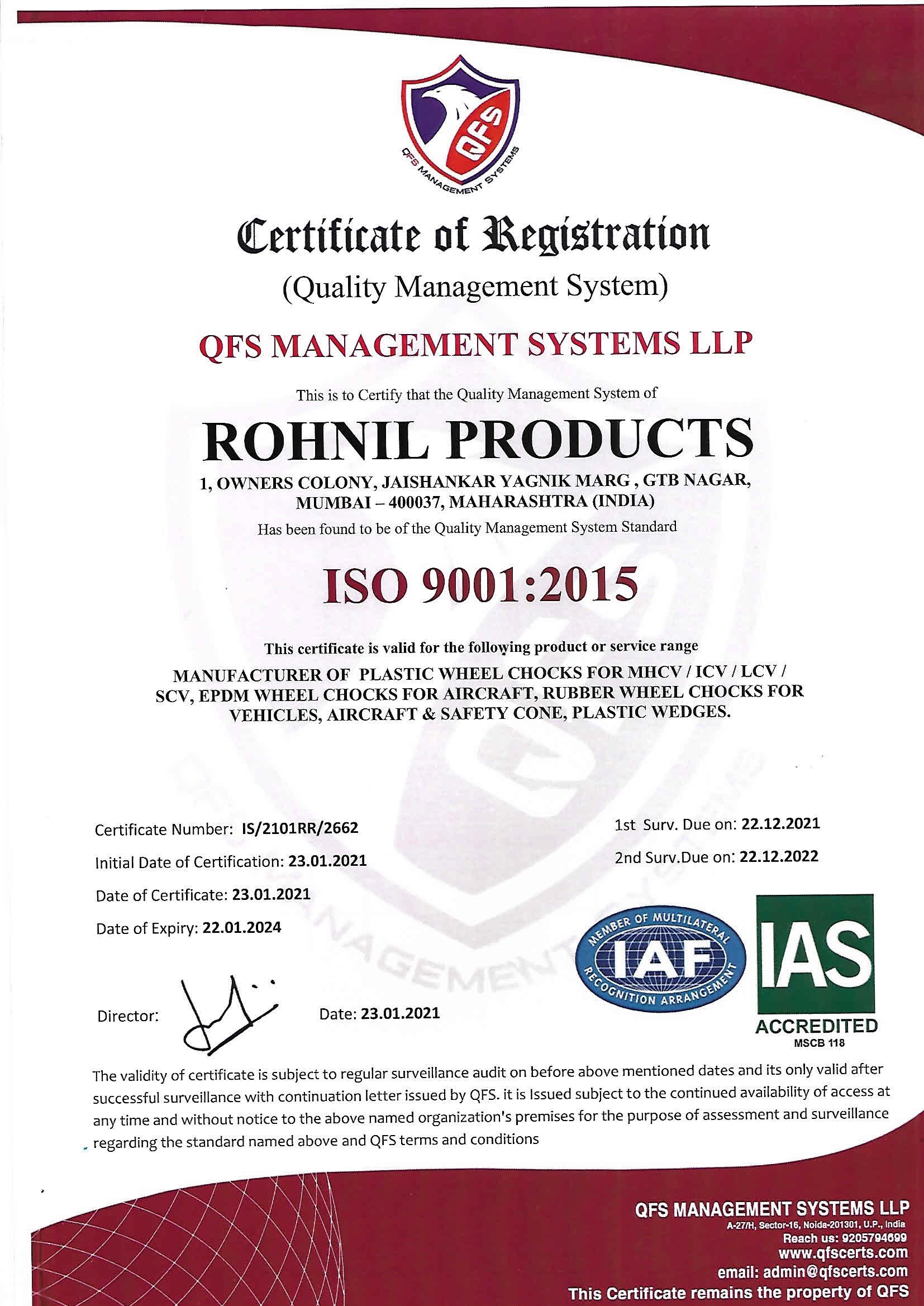 Rohnil Certificate 2